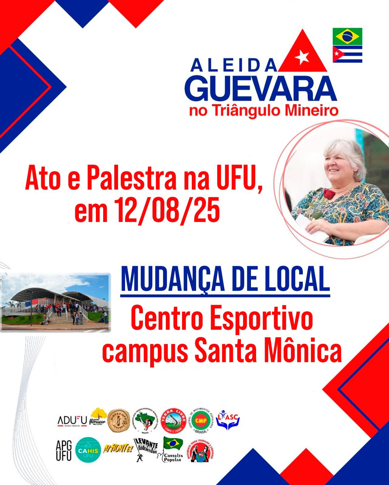Aleida Guevara em Uberlândia - Centro Esportivo UFU