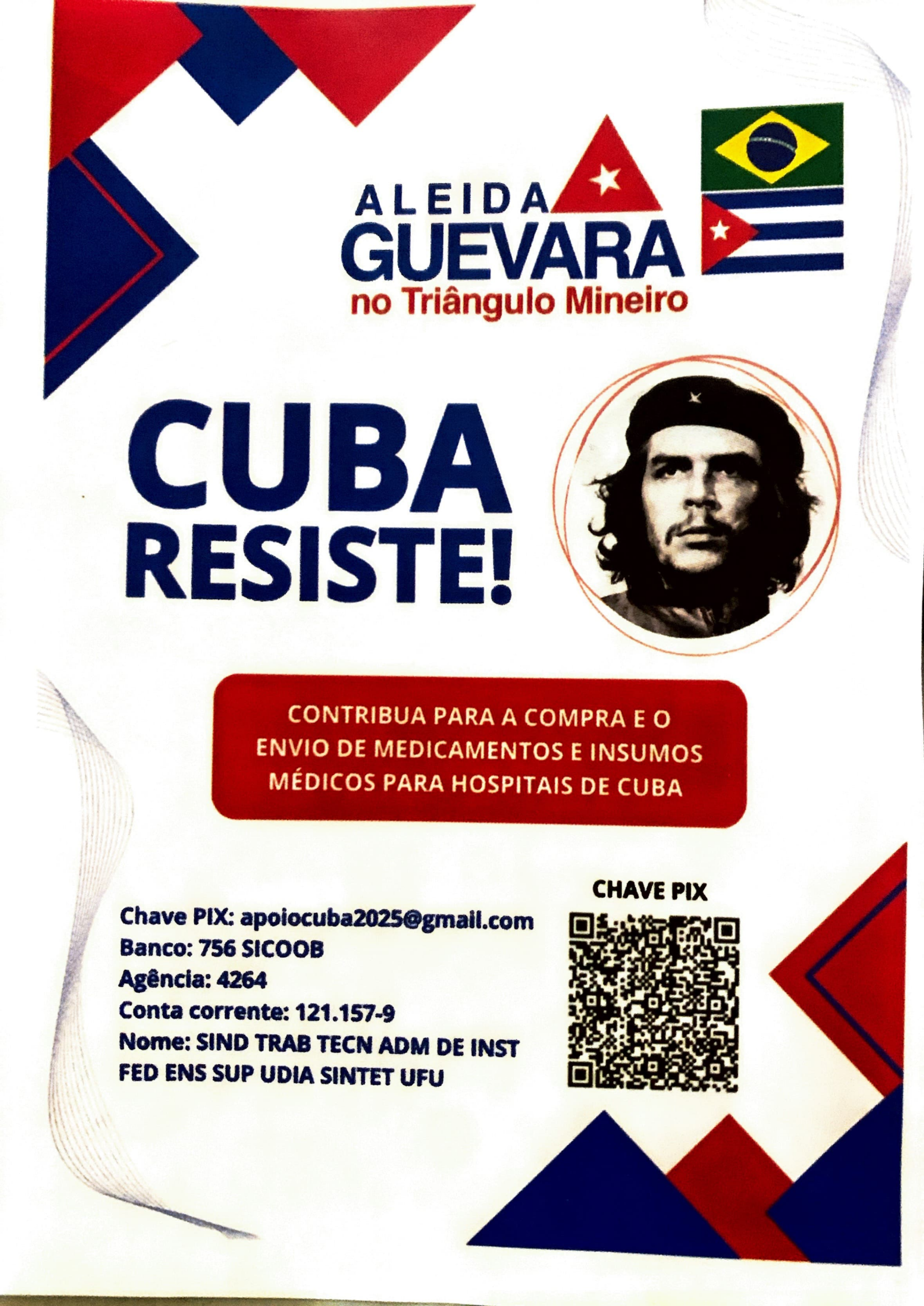 Campanha de arrecadação para hospitais cubanos